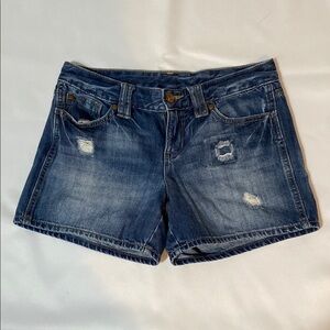 GAP Blue Jean Shorts Distressed Denim Size 4